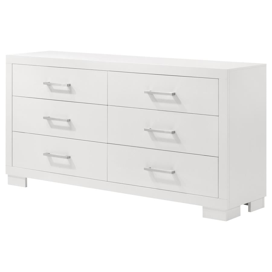 Jessica 6-drawer Dresser Snow White-zoom-4