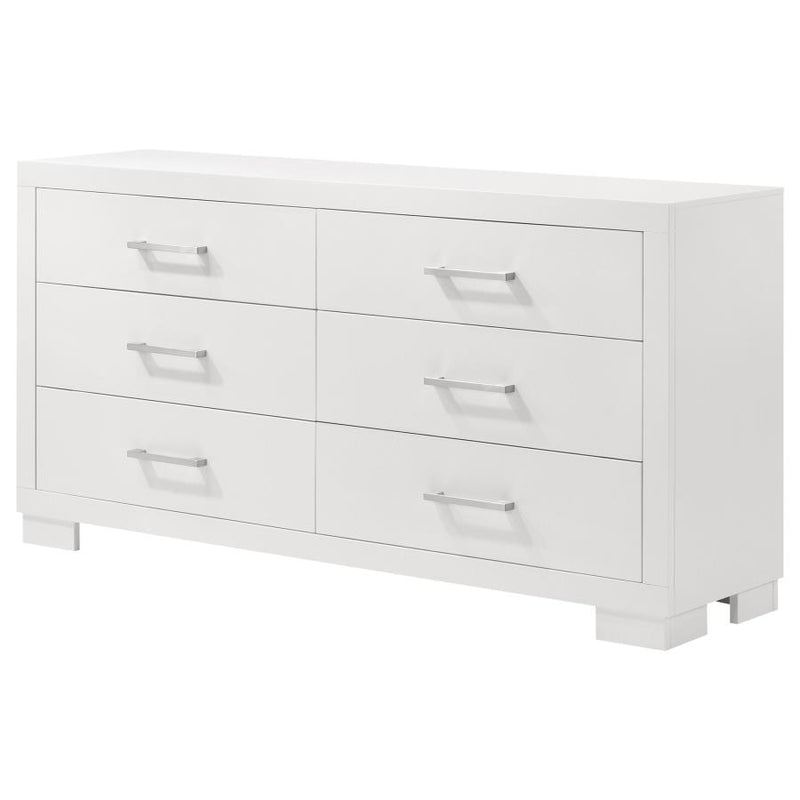 Jessica 6-drawer Dresser Snow White-zoom-
