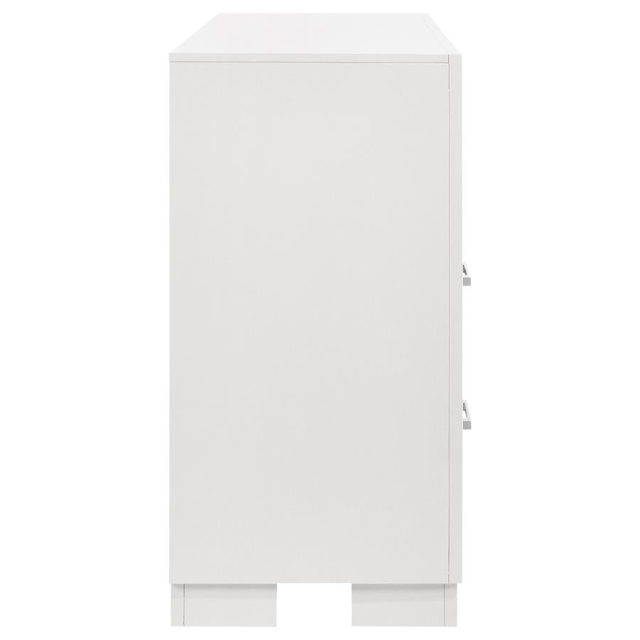 Jessica 6-drawer Dresser Snow White-zoom-9