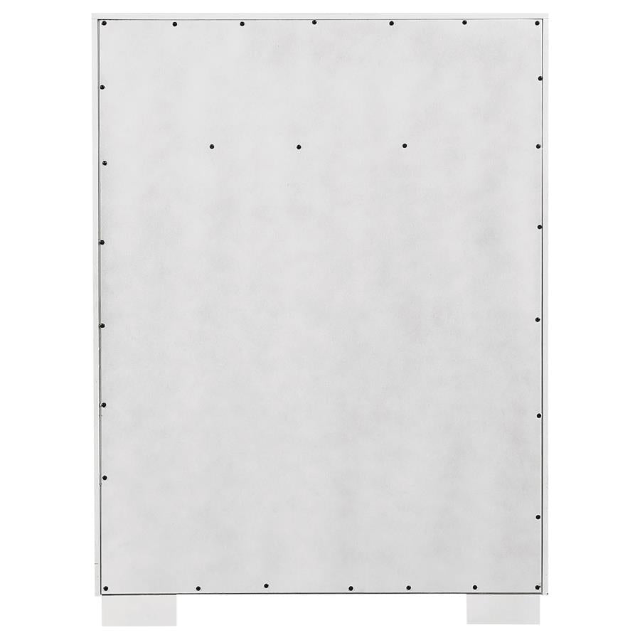 Jessica 5-drawer Bedroom Chest Snow White-zoom-7