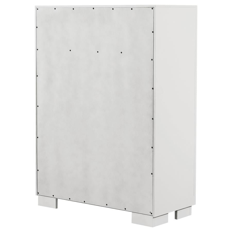 Jessica 5-drawer Bedroom Chest Snow White-8