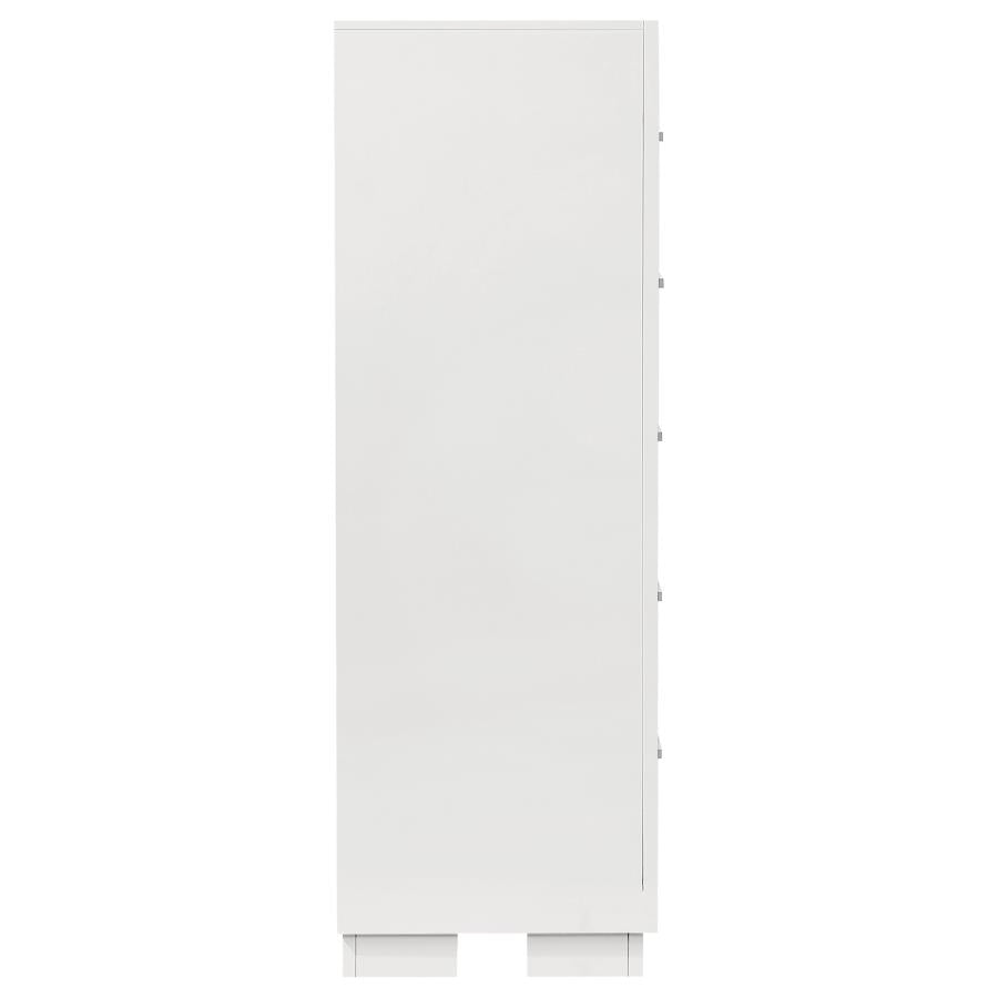 Jessica 5-drawer Bedroom Chest Snow White-9
