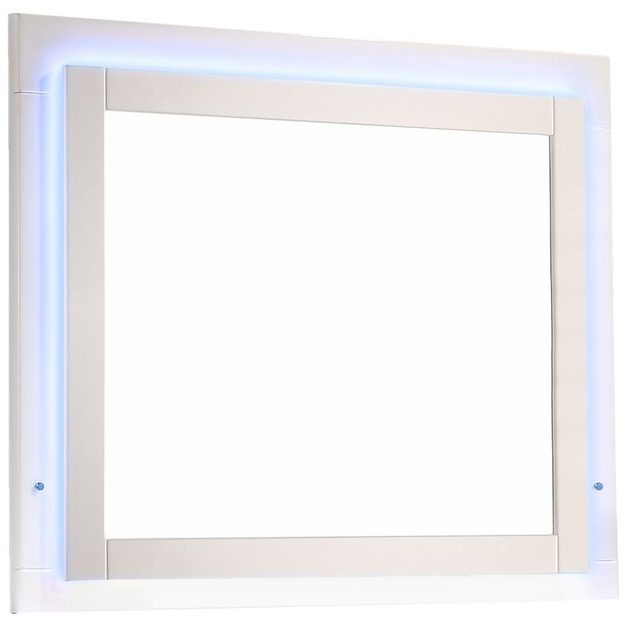 Felicity 5-piece Full Bedroom Set White High Gloss-zoom-11