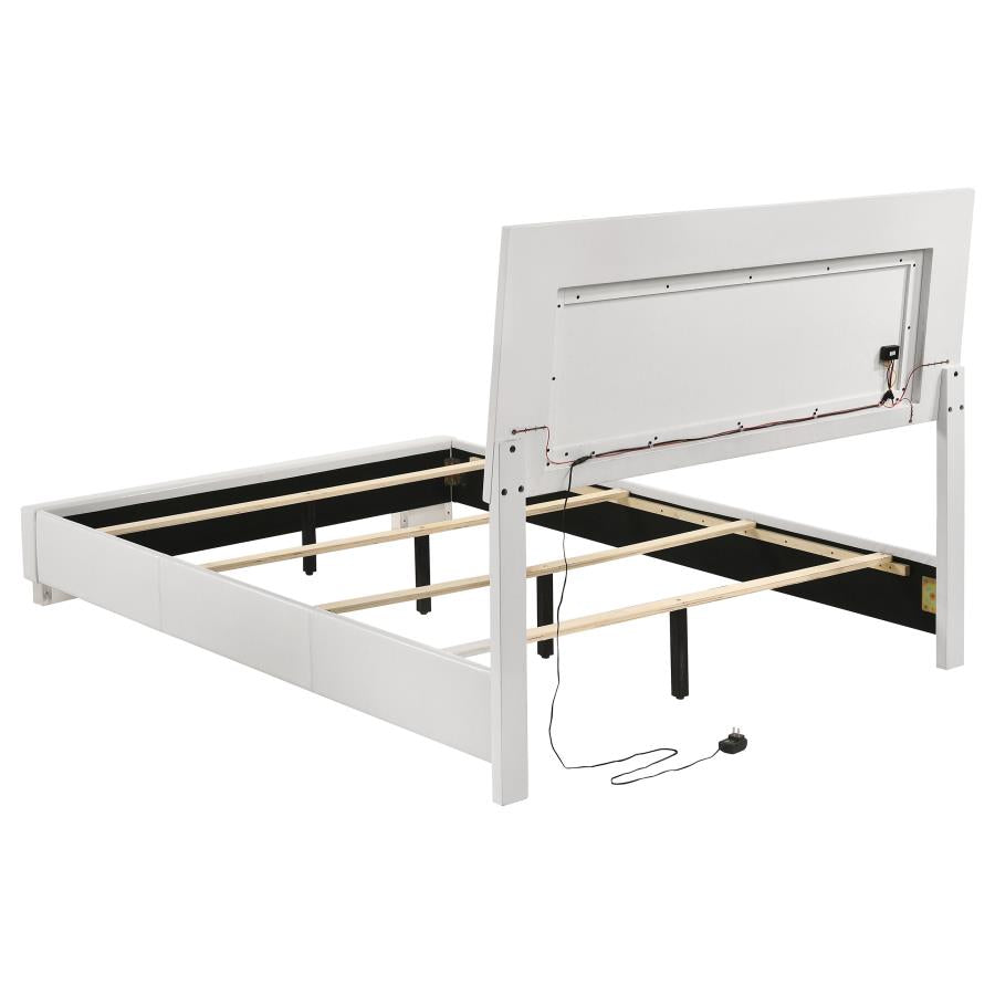 Felicity 5-piece Twin Bedroom Set White High Gloss-zoom-4