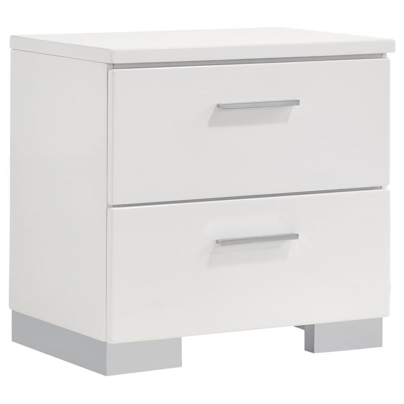 Felicity 5-piece Queen Bedroom Set White High Gloss-zoom-