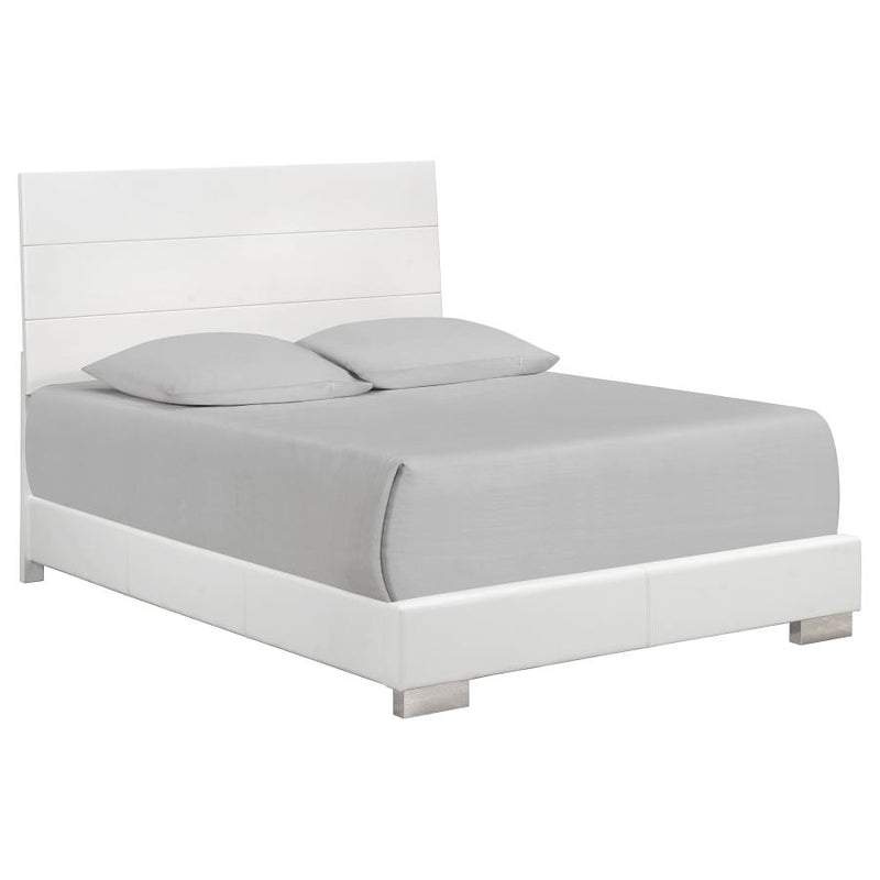 Felicity 6-piece Queen Bedroom Set White High Gloss-zoom-