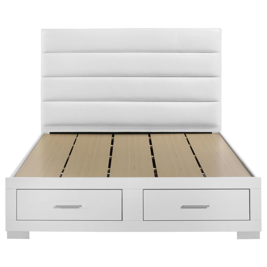 Felicity Queen Storage Bed White High Gloss-zoom-4