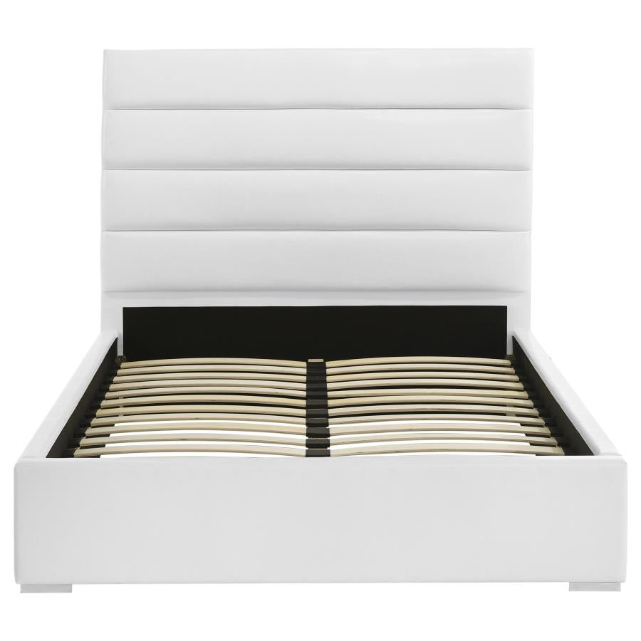 Felicity 53-inch Upholstered Full Platform Bed White-zoom-4