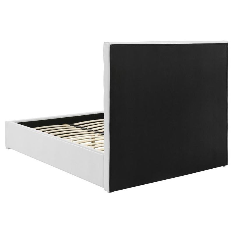 Felicity 53-inch Upholstered Full Platform Bed White-zoom-