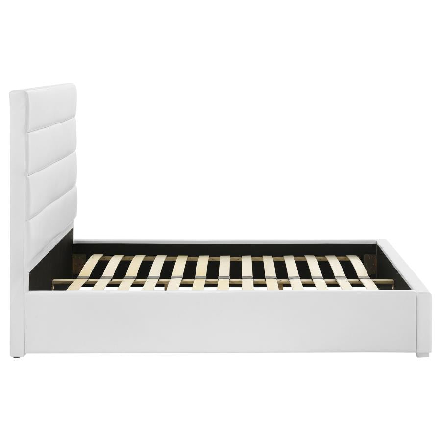 Felicity 53-inch Upholstered Full Platform Bed White-zoom-6