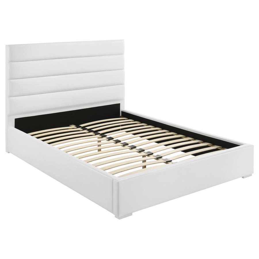 Felicity 53-inch Upholstered California King Bed White-1