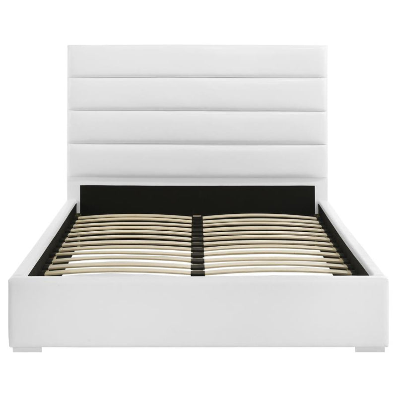Felicity 53-inch Upholstered Queen Platform Bed White-zoom-
