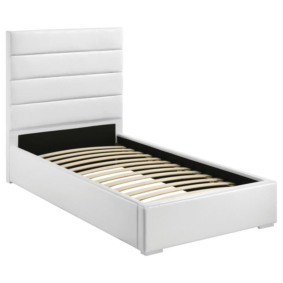 Felicity 5-piece Twin Bedroom Set White High Gloss-zoom-3