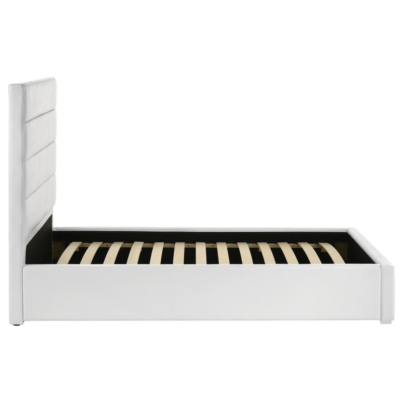 Felicity 53-inch Upholstered Twin Platform Bed White-zoom-