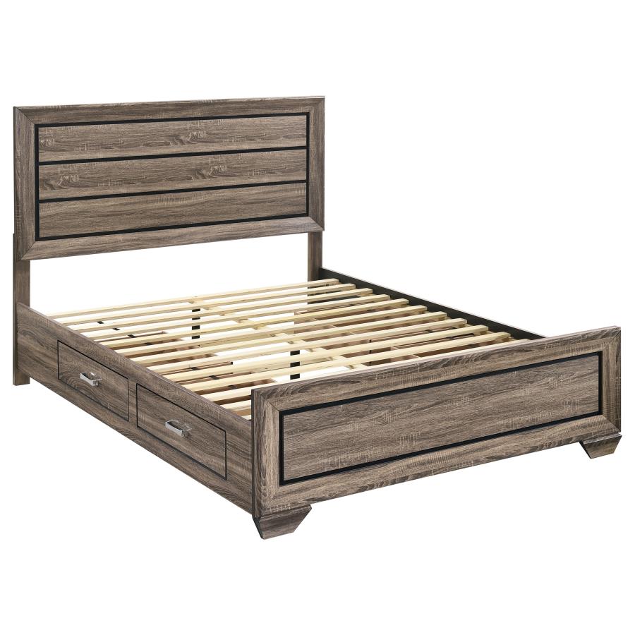 Kauffman Wood Queen Storage Panel Bed Washed Taupe-zoom-4