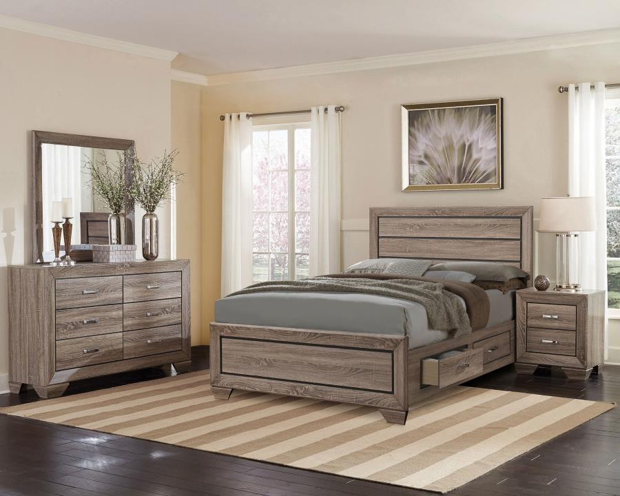 Kauffman Wood Queen Storage Panel Bed Washed Taupe-zoom-14