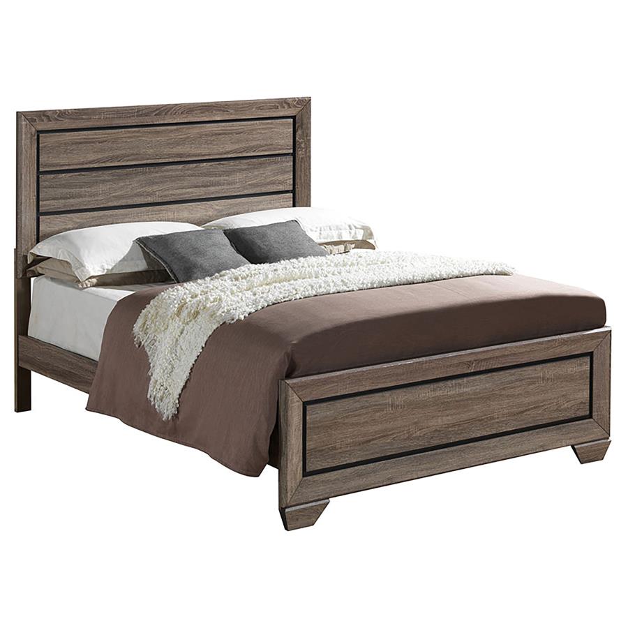 Kauffman 4-piece Eastern King Bedroom Set Washed Taupe-3