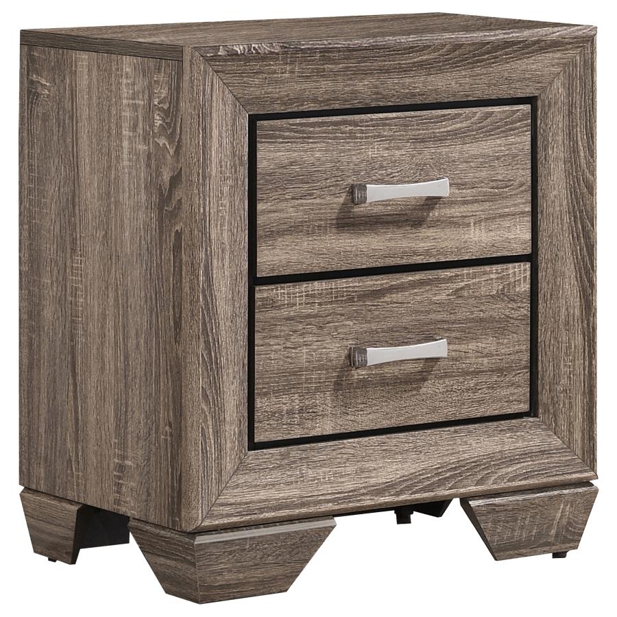 Kauffman 4-piece Eastern King Bedroom Set Washed Taupe-4