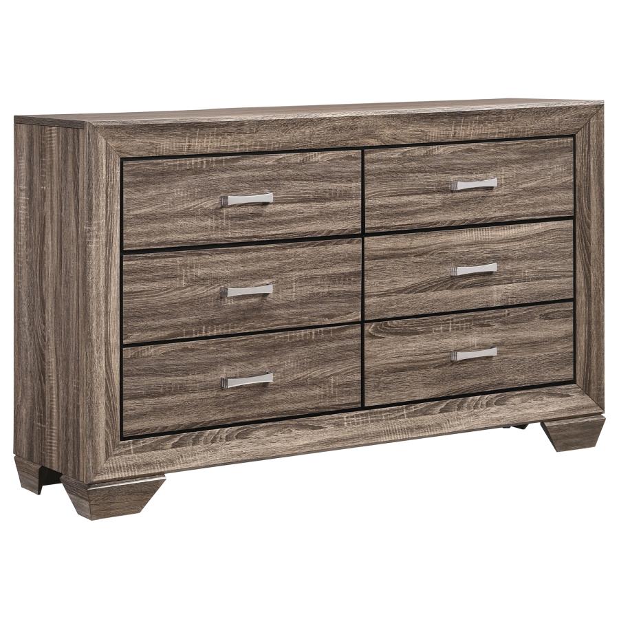Kauffman 4-piece Eastern King Bedroom Set Washed Taupe-zoom-7