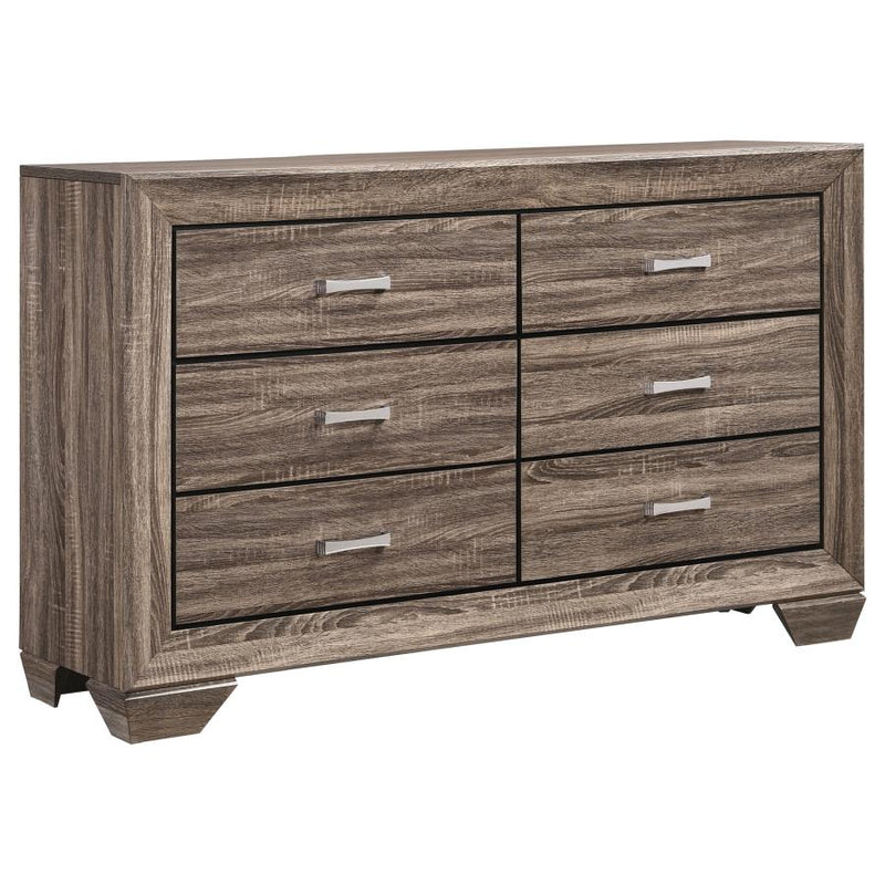 Kauffman 4-piece Eastern King Bedroom Set Washed Taupe-zoom-