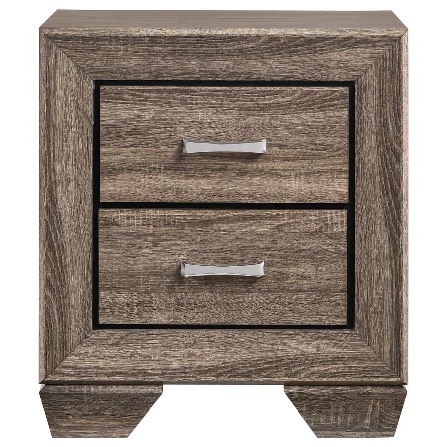 Kauffman 5-piece Eastern King Bedroom Set Washed Taupe-5