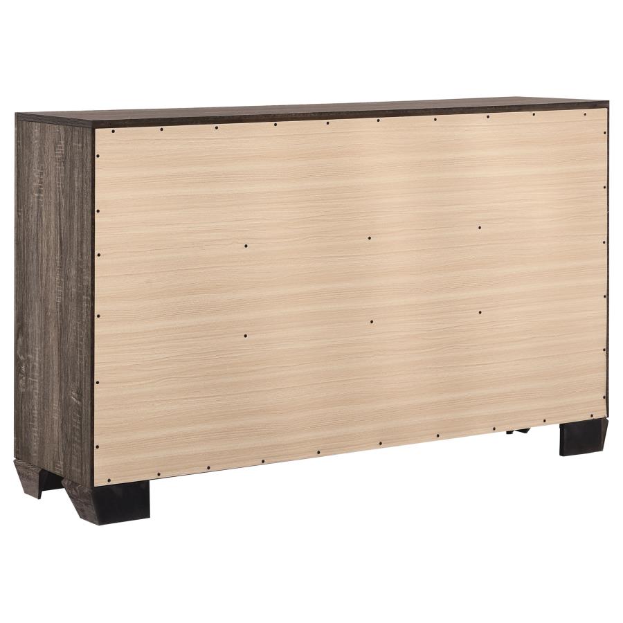 Kauffman 5-piece Eastern King Bedroom Set Washed Taupe-9