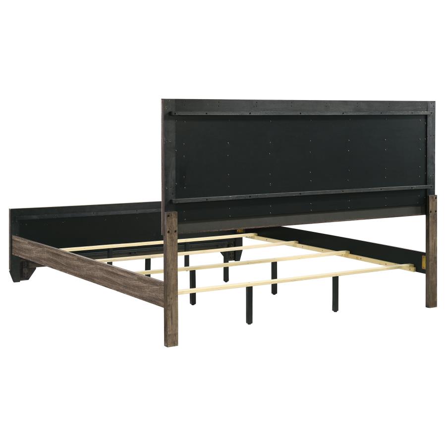 Kauffman Wood Eastern King Panel Bed Washed Taupe-zoom-5