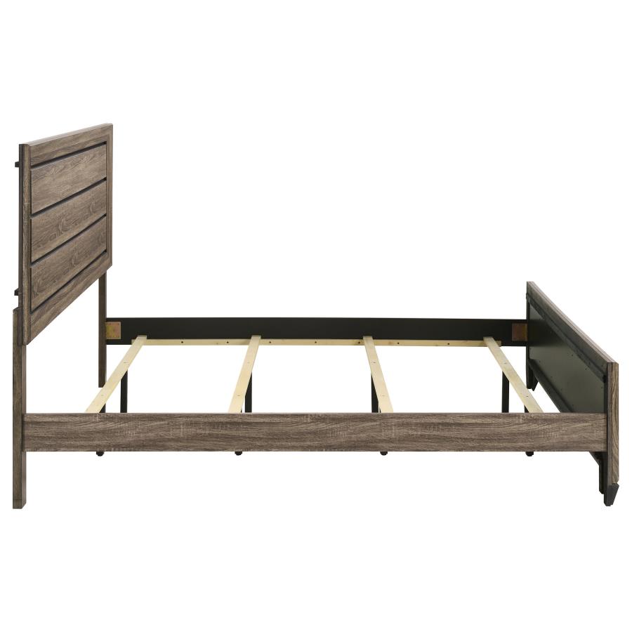Kauffman Wood Eastern King Panel Bed Washed Taupe-zoom-6