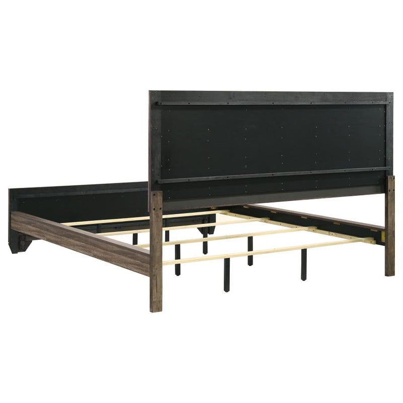 Kauffman Wood California King Panel Bed Washed Taupe-zoom-