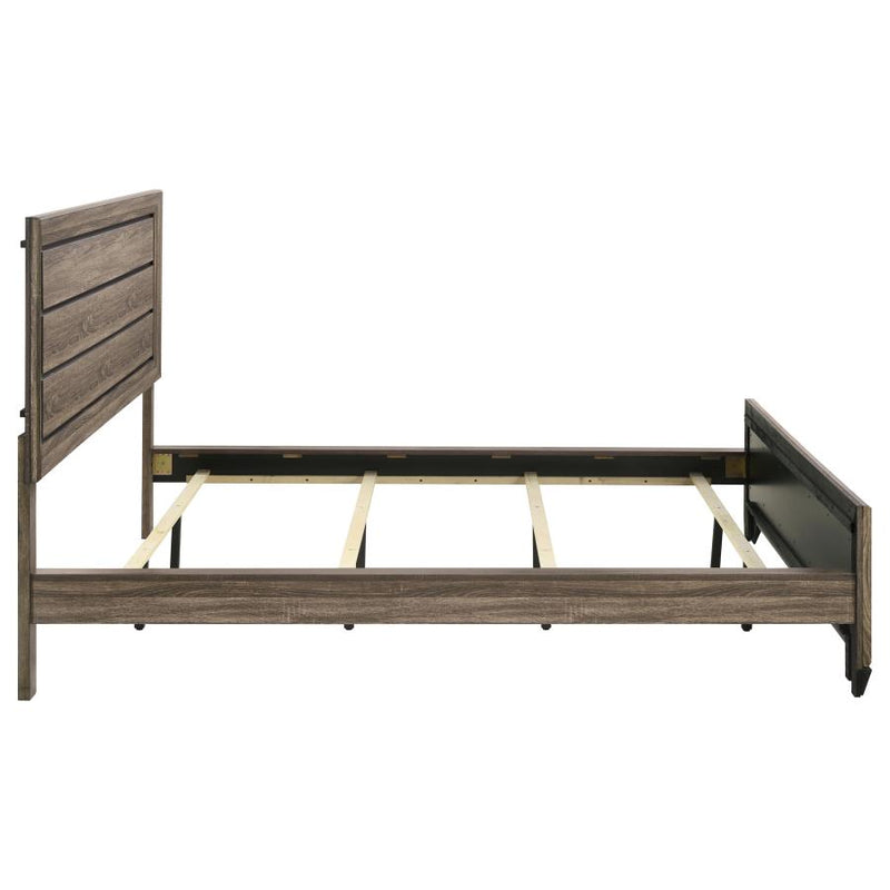 Kauffman Wood California King Panel Bed Washed Taupe-zoom-