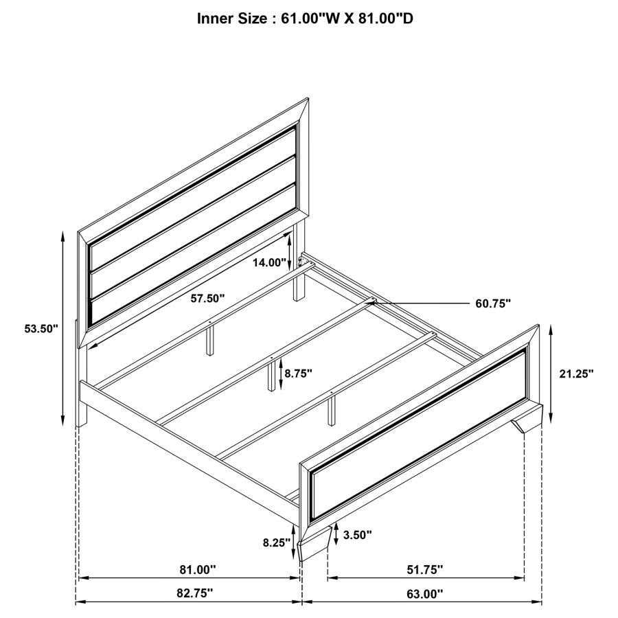 Kauffman Wood Queen Panel Bed Washed Taupe-9