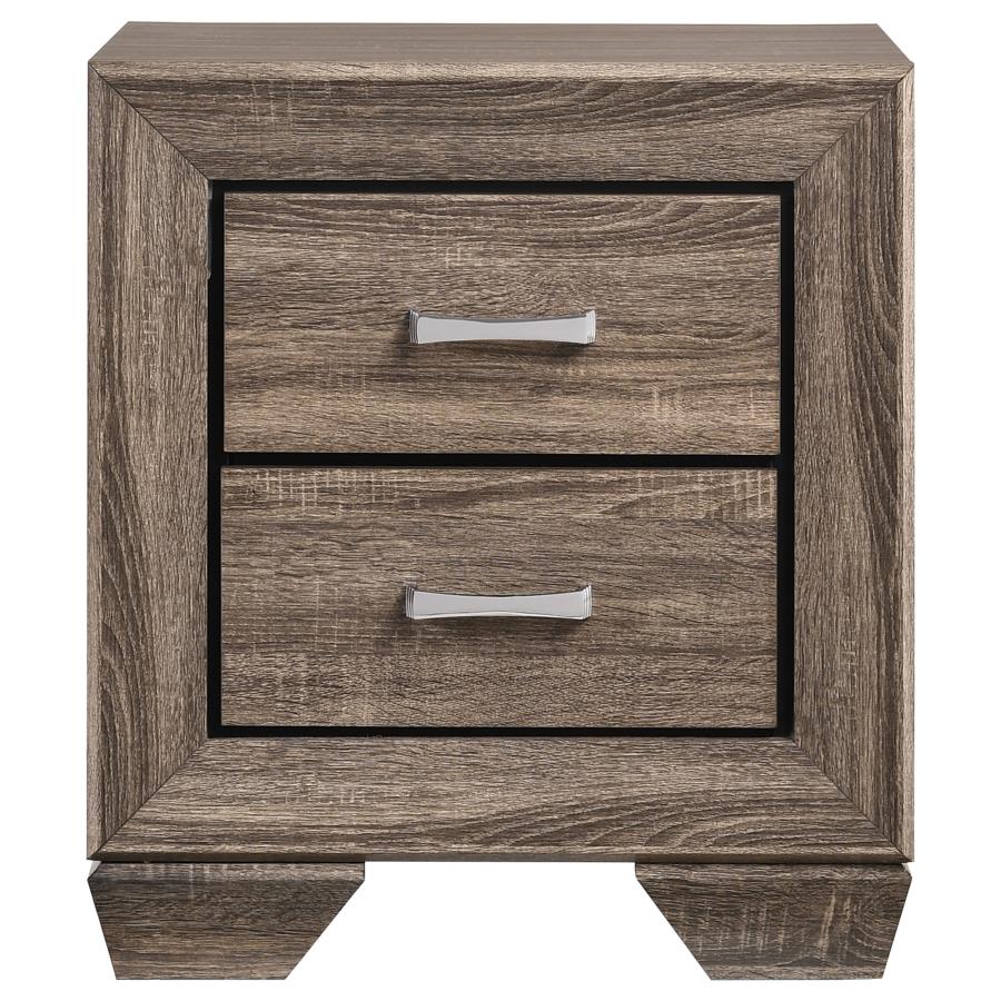 Kauffman 2-drawer Nightstand Washed Taupe-zoom-3