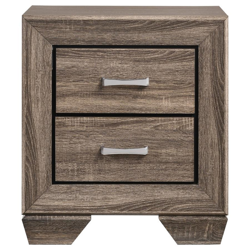Kauffman 2-drawer Nightstand Washed Taupe-zoom-