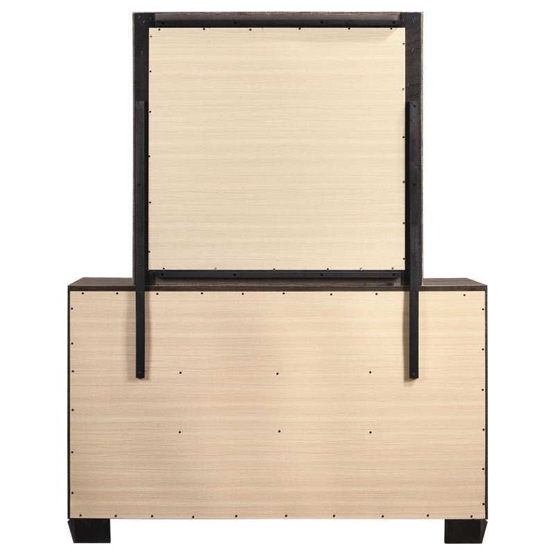 Kauffman 6-drawer Dresser with Mirror Washed Taupe-zoom-