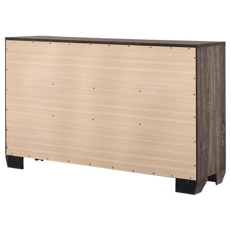 Kauffman 6-drawer Dresser Washed Taupe-zoom-