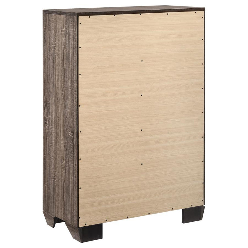 Kauffman 5-drawer Bedroom Chest Washed Taupe-zoom-