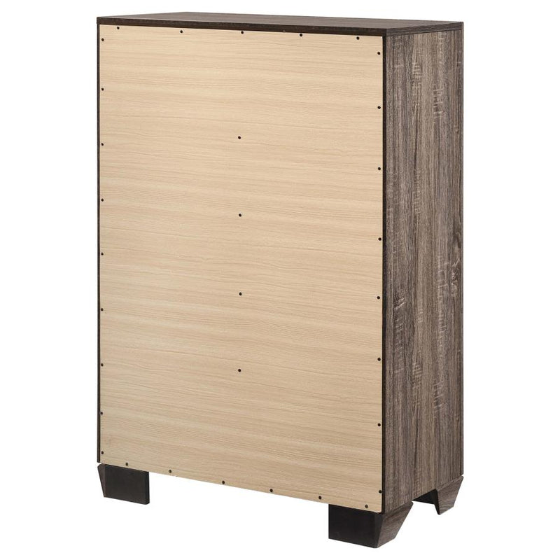 Kauffman 5-drawer Bedroom Chest Washed Taupe-zoom-