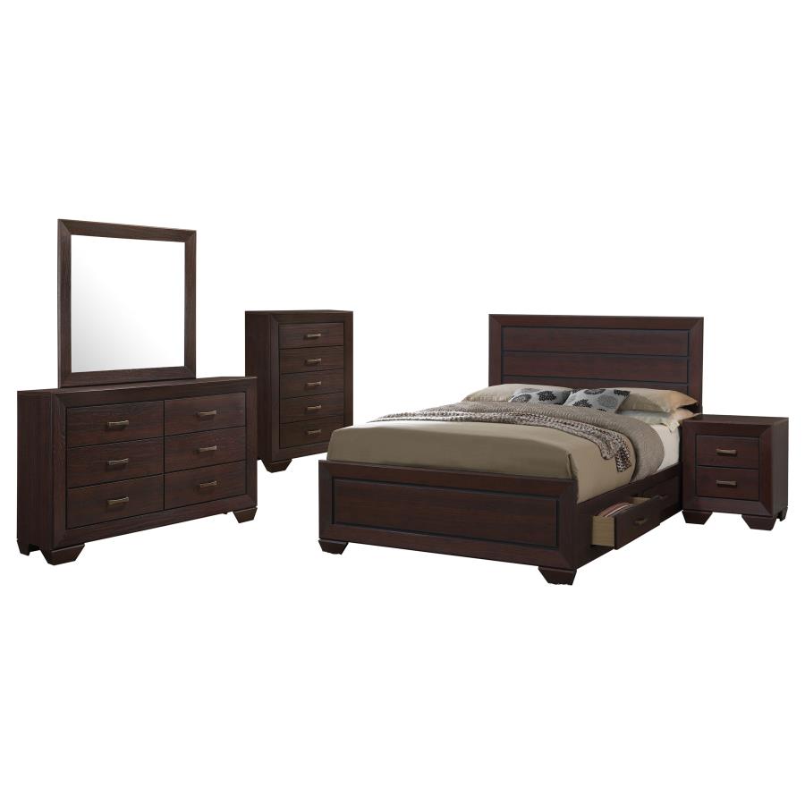 Kauffman 5-piece Eastern King Bedroom Set Dark Cocoa-2