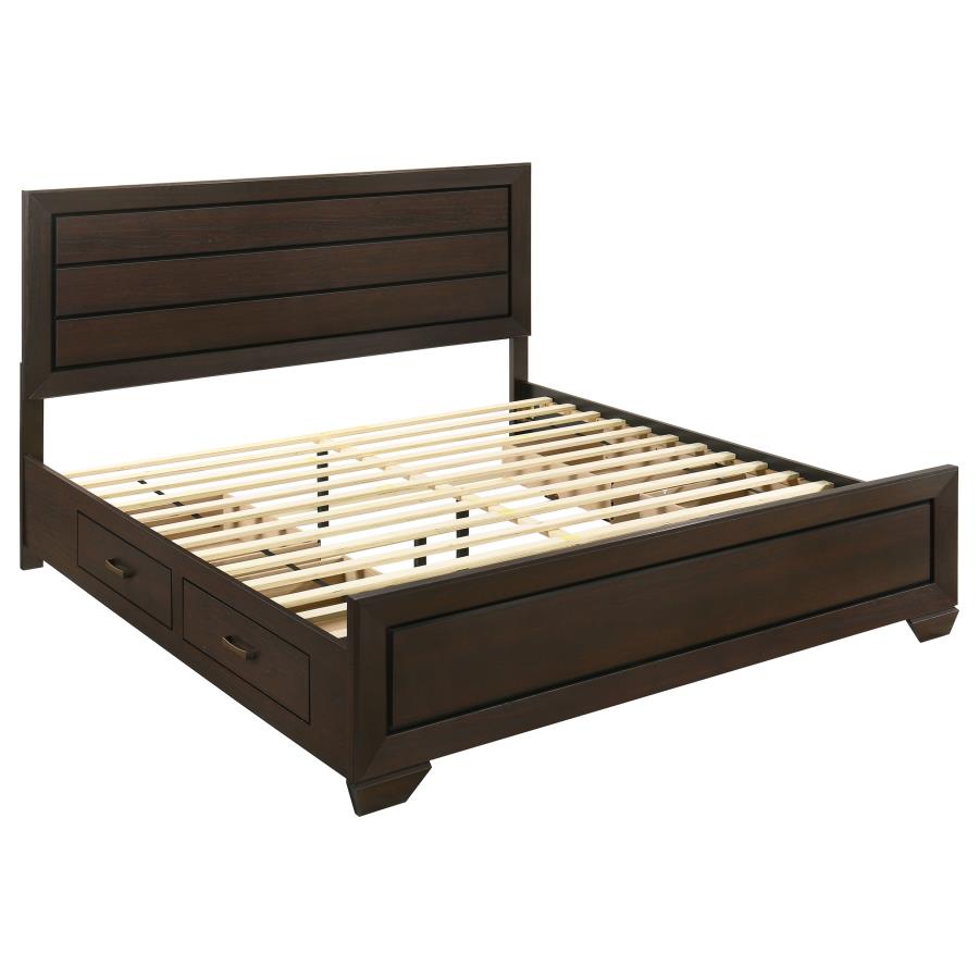 Kauffman Wood Eastern King Storage Panel Bed Dark Cocoa-zoom-4