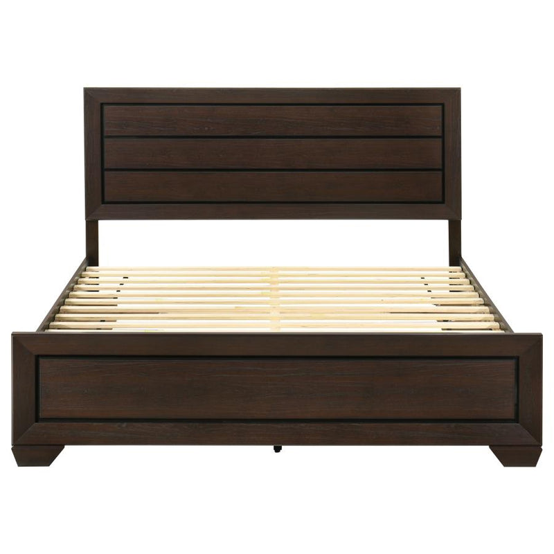 Kauffman Wood Eastern King Storage Panel Bed Dark Cocoa-zoom-