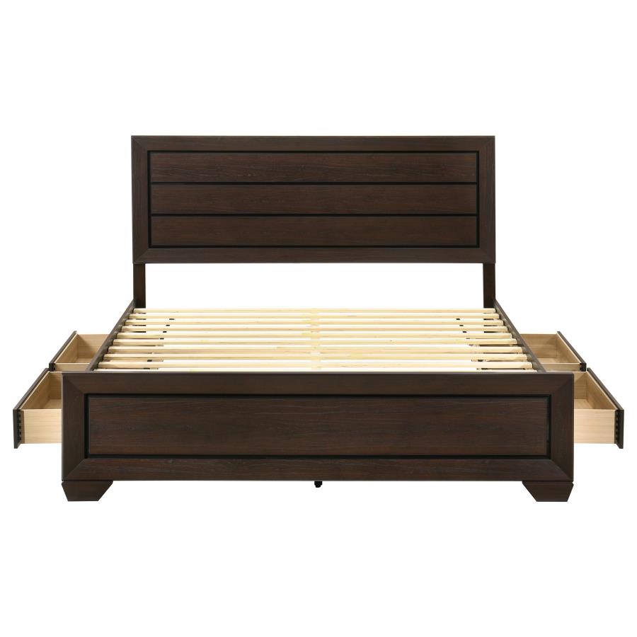 Kauffman Wood Eastern King Storage Panel Bed Dark Cocoa-zoom-8
