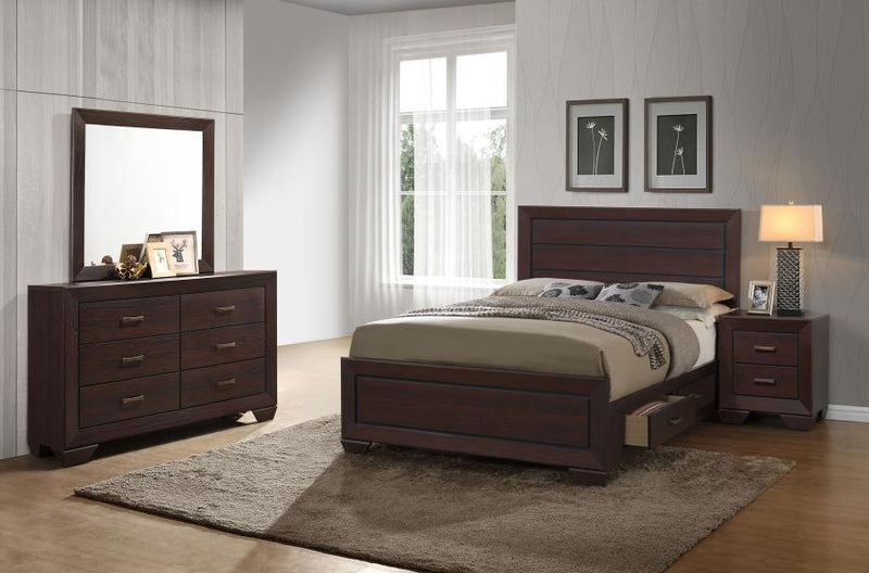 Kauffman 4-piece California King Bedroom Set Dark Cocoa-zoom-