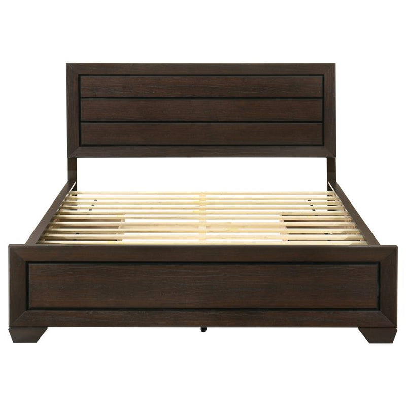 Kauffman Wood California King Storage Panel Bed Dark Cocoa-zoom-