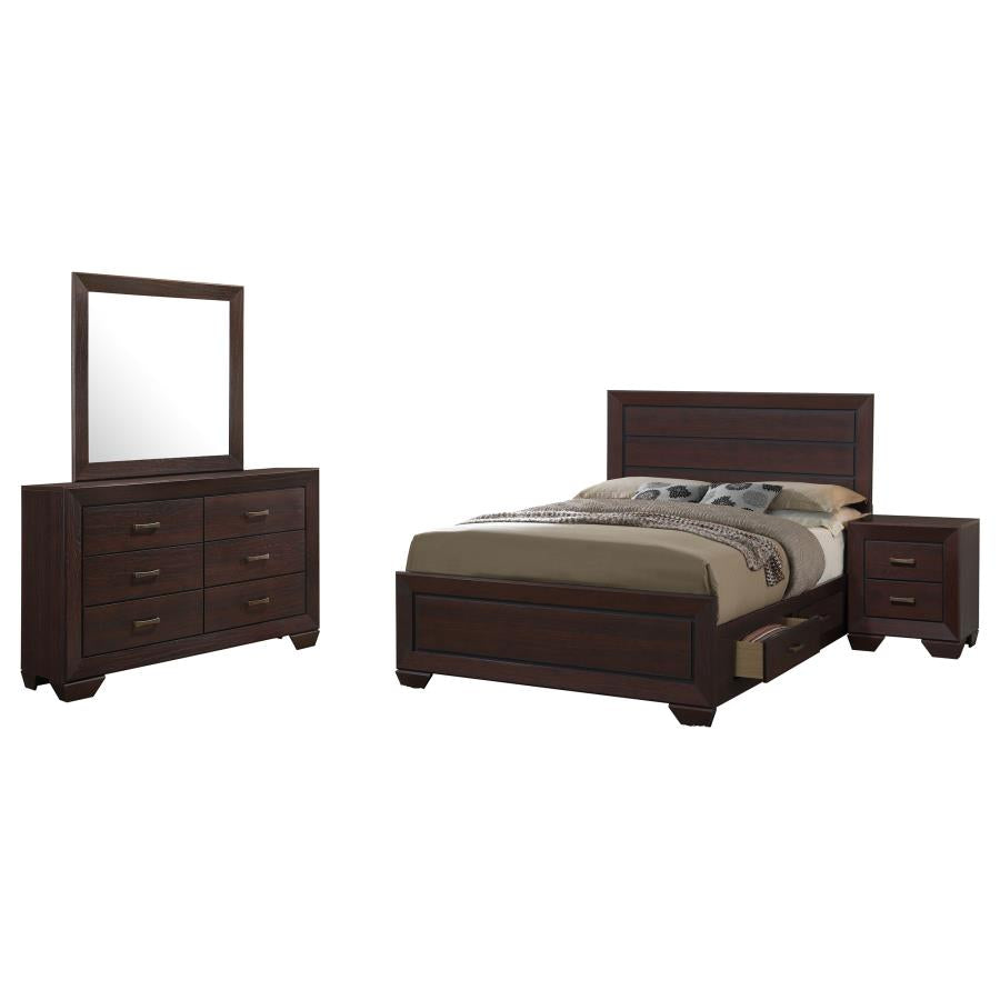 Kauffman 4-piece Queen Bedroom Set Dark Cocoa-2