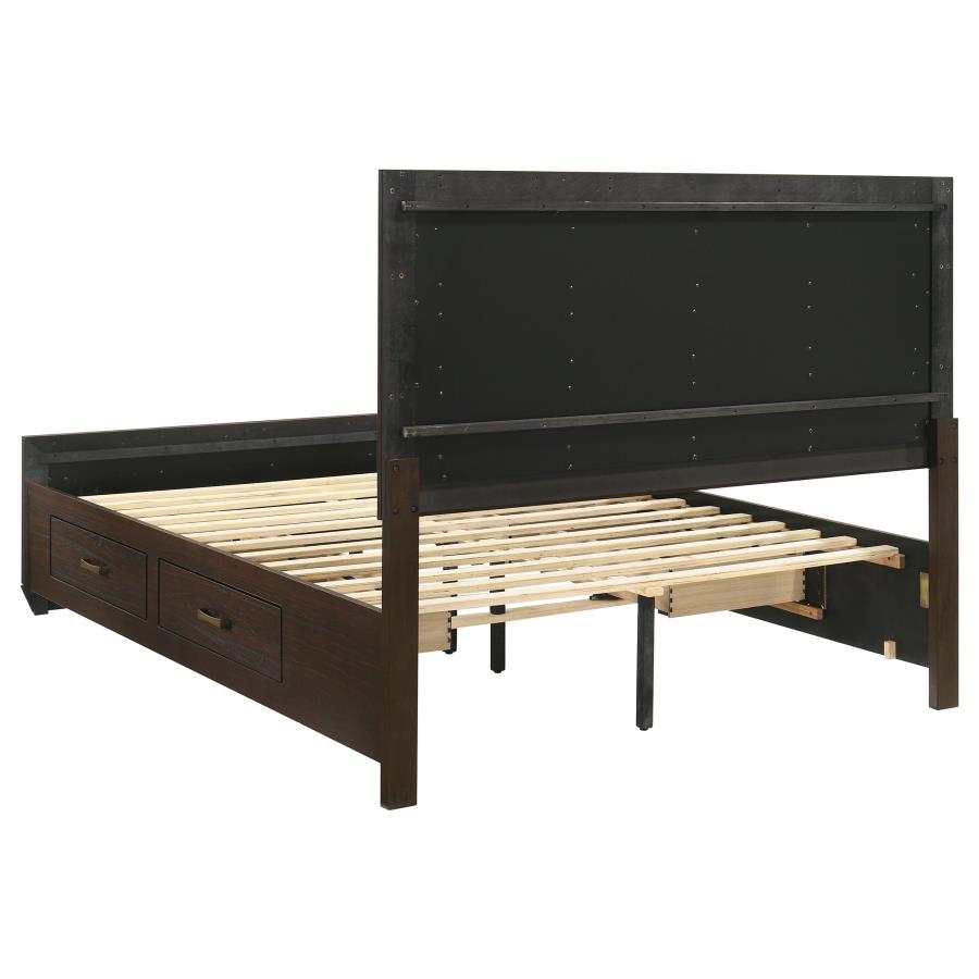 Kauffman 4-piece Queen Bedroom Set Dark Cocoa-zoom-4