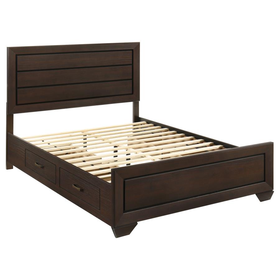 Kauffman Wood Queen Storage Panel Bed Dark Cocoa-zoom-4