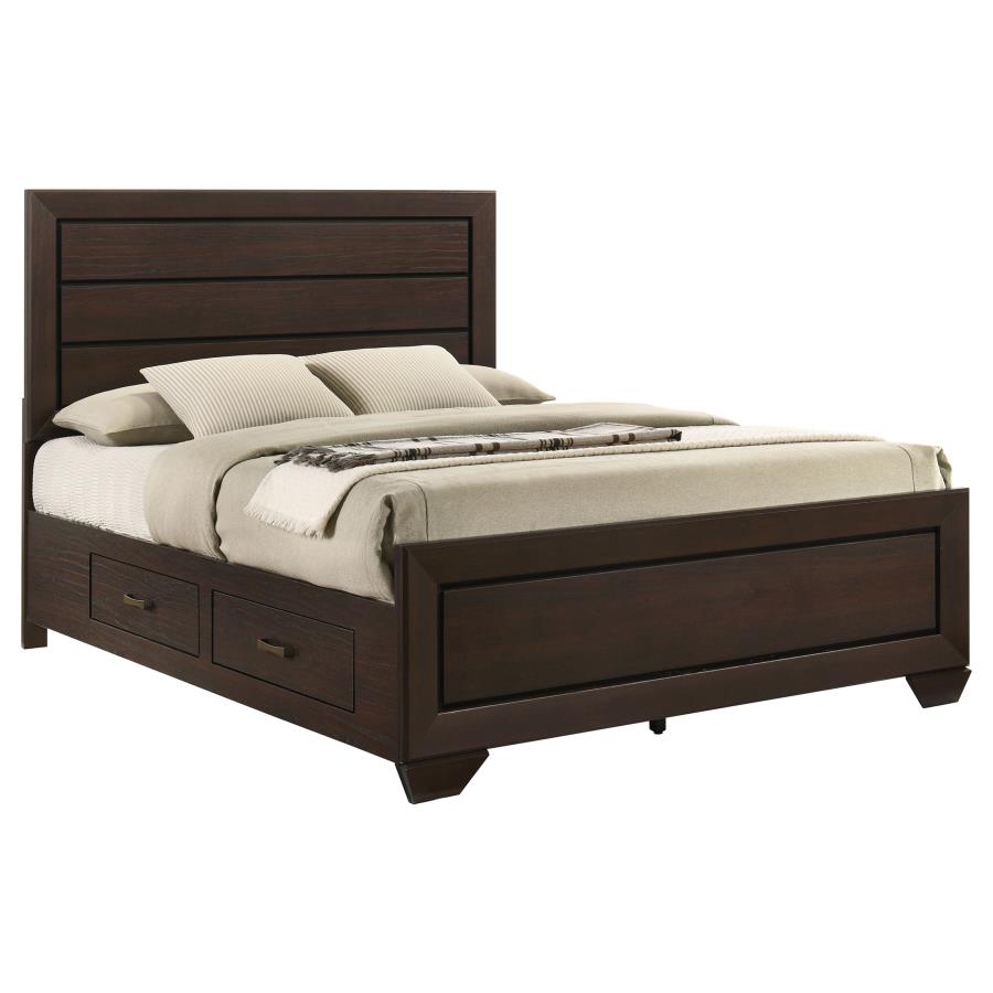 Kauffman Wood Queen Storage Panel Bed Dark Cocoa-zoom-5