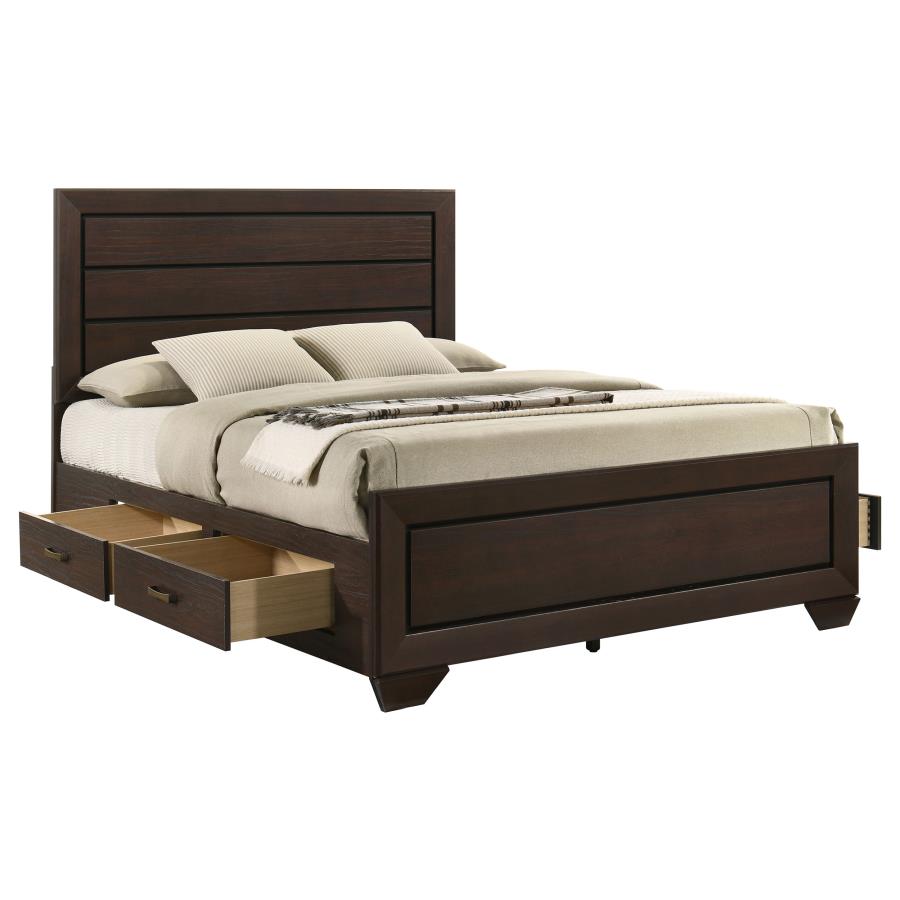 Kauffman Wood Queen Storage Panel Bed Dark Cocoa-6
