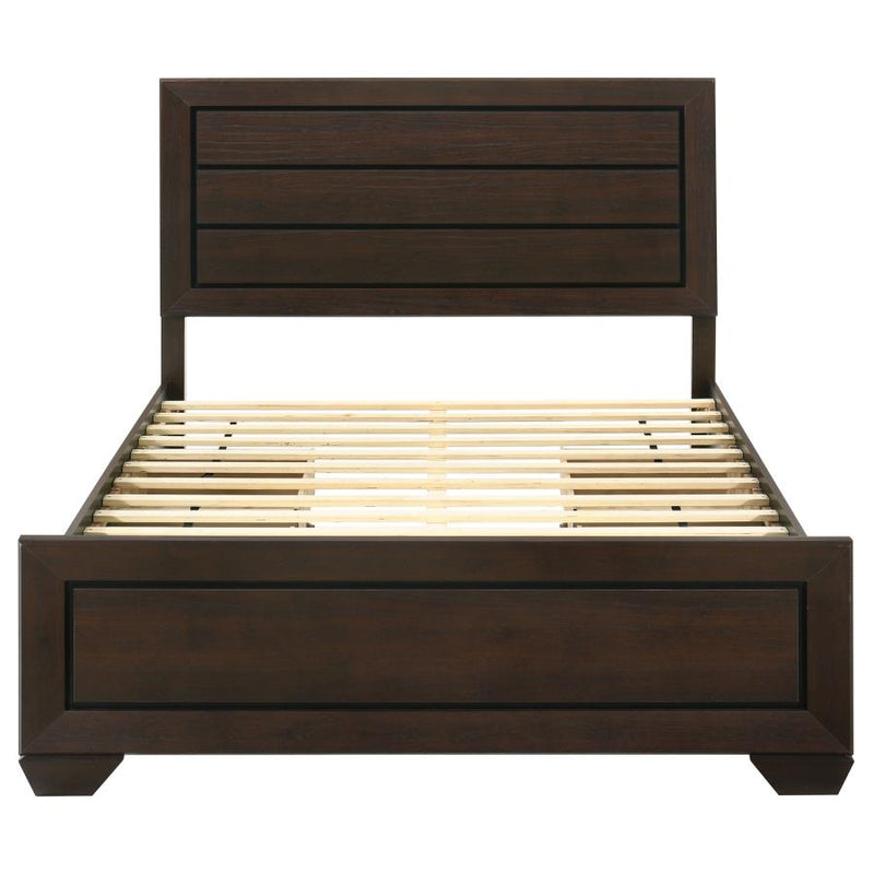 Kauffman Wood Queen Storage Panel Bed Dark Cocoa-zoom-