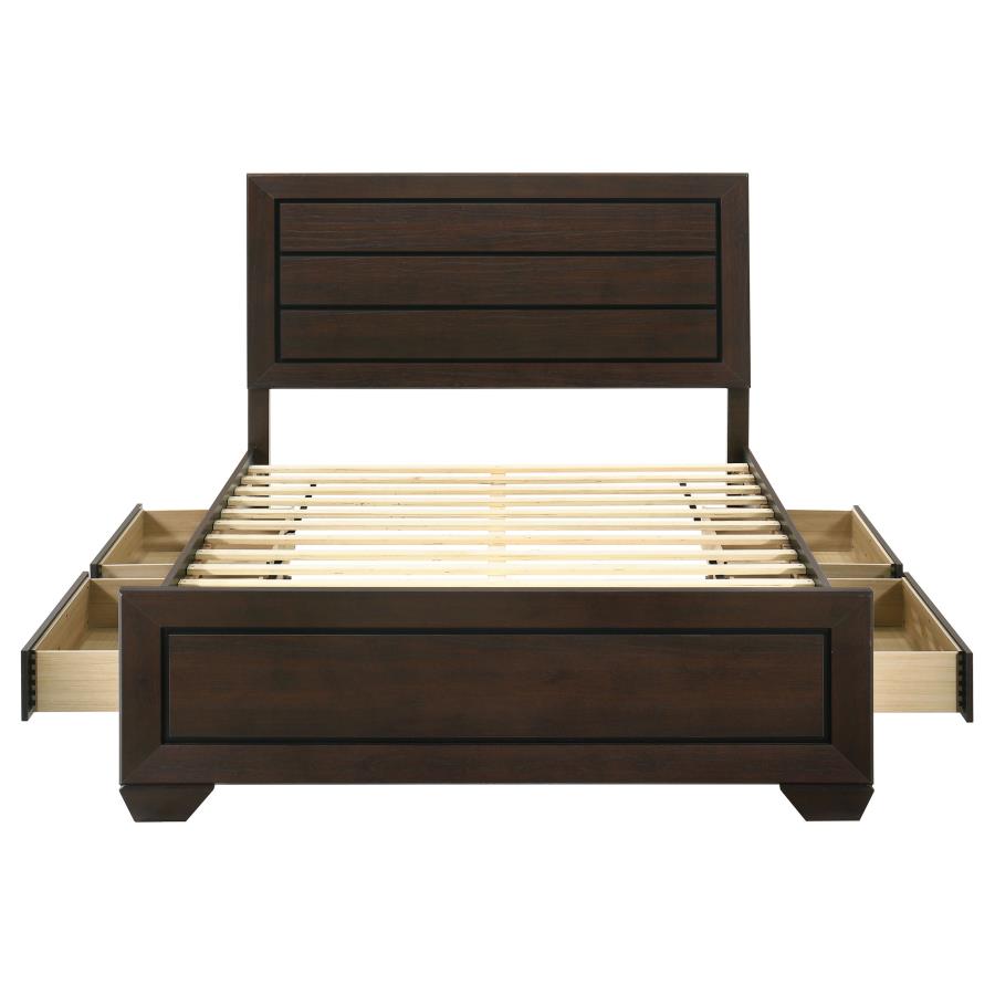 Kauffman Wood Queen Storage Panel Bed Dark Cocoa-8